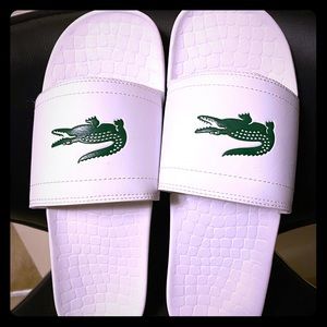LaCoste NWOT slides men’s size 11